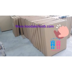 تخت تاشو تاجدار کیدکو سایز 200x85 ارتفاع 30 سفید