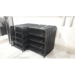 کفی تخت تاشو فلزی 195در75در40 سفید