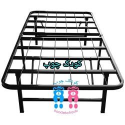 کفی تخت تاشو فلزی 195در85در40 مشکی