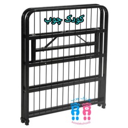 کفی تخت تاشو فلزی 195در85در40 مشکی