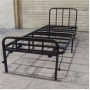 تخت تاشو تاجدار سایز 200x75 ارتفاع 30 مشکی